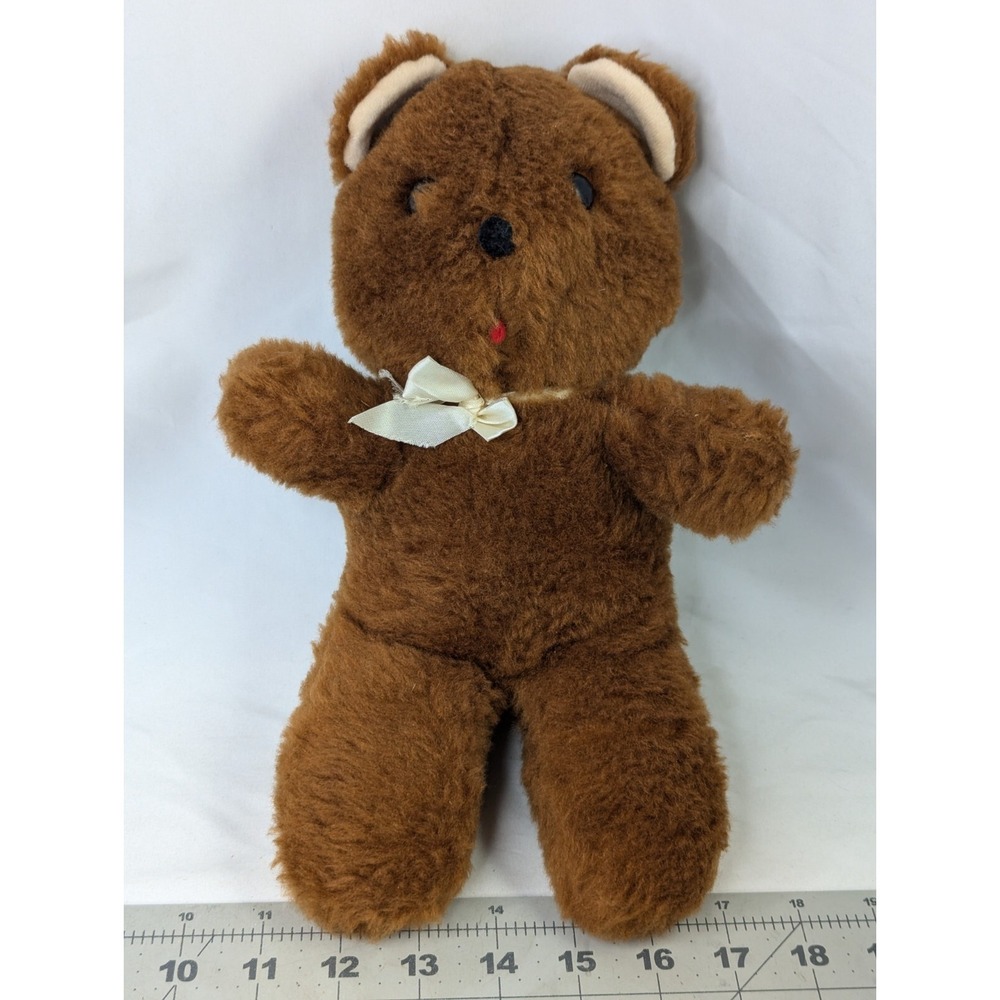 Gund Brown Bear Plush 12 Inch Vintage Superstuff Stuffed Animal Toy